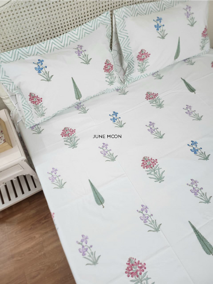 Sweet Hope - Block Printed Bedsheet Set
