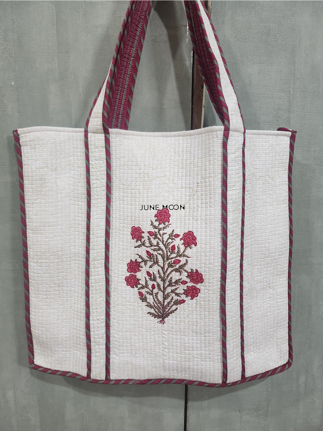 Roza - Block Printed Tote Bag