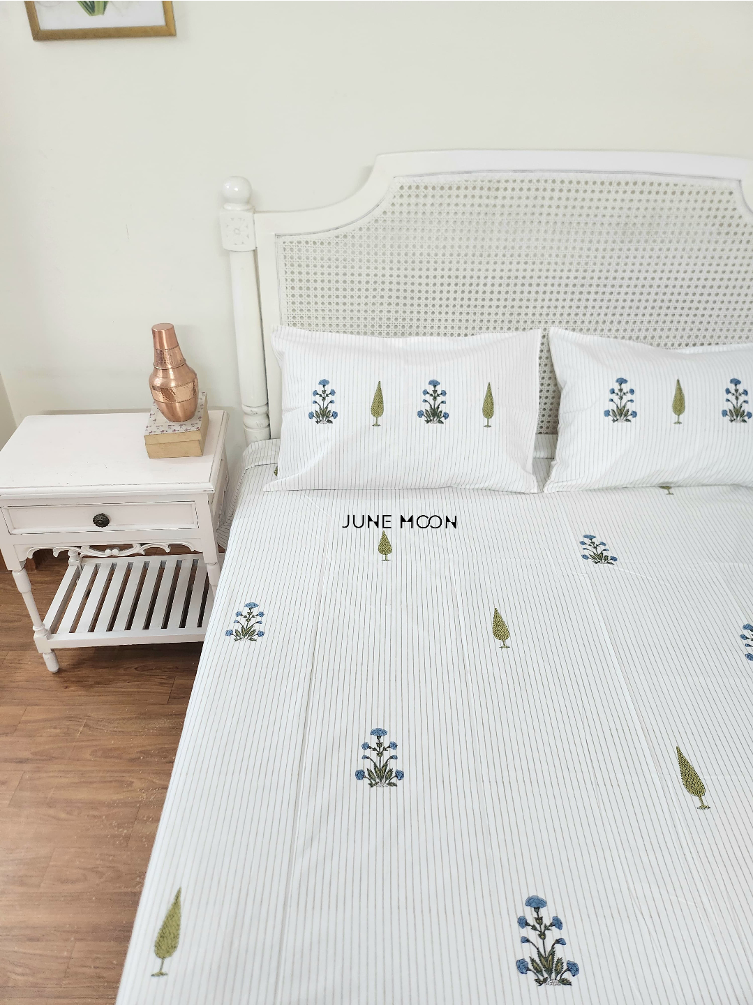 Tara - Block Printed Bedsheet Set