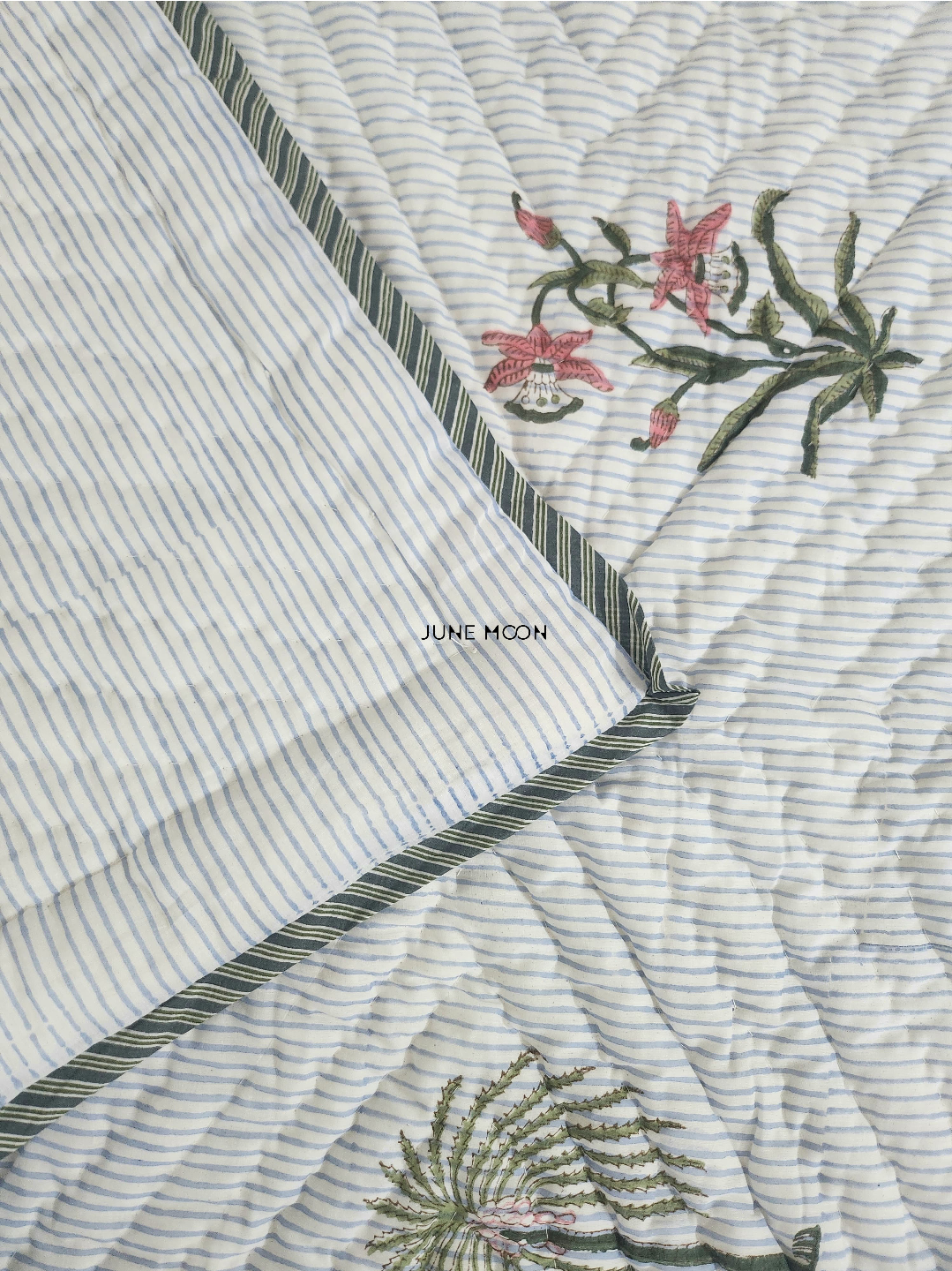 Rimjhim - Block Printed Muslin Quilt