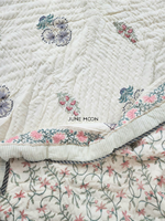 Load image into Gallery viewer, Sweet Melody - Block Printed Muslin Quilt (Cream Base)
