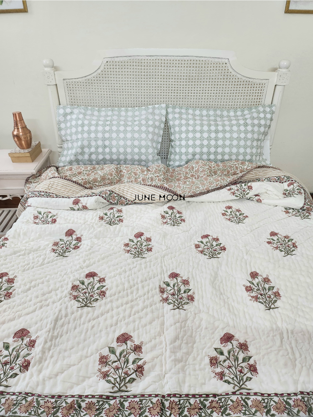Ghazal - Block Printed Muslin Quilt