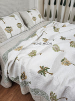 Load image into Gallery viewer, Sultry Greens - Quilted Bedcover Set
