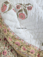 Load image into Gallery viewer, Dainty Whispers - Block Printed Muslin Quilt
