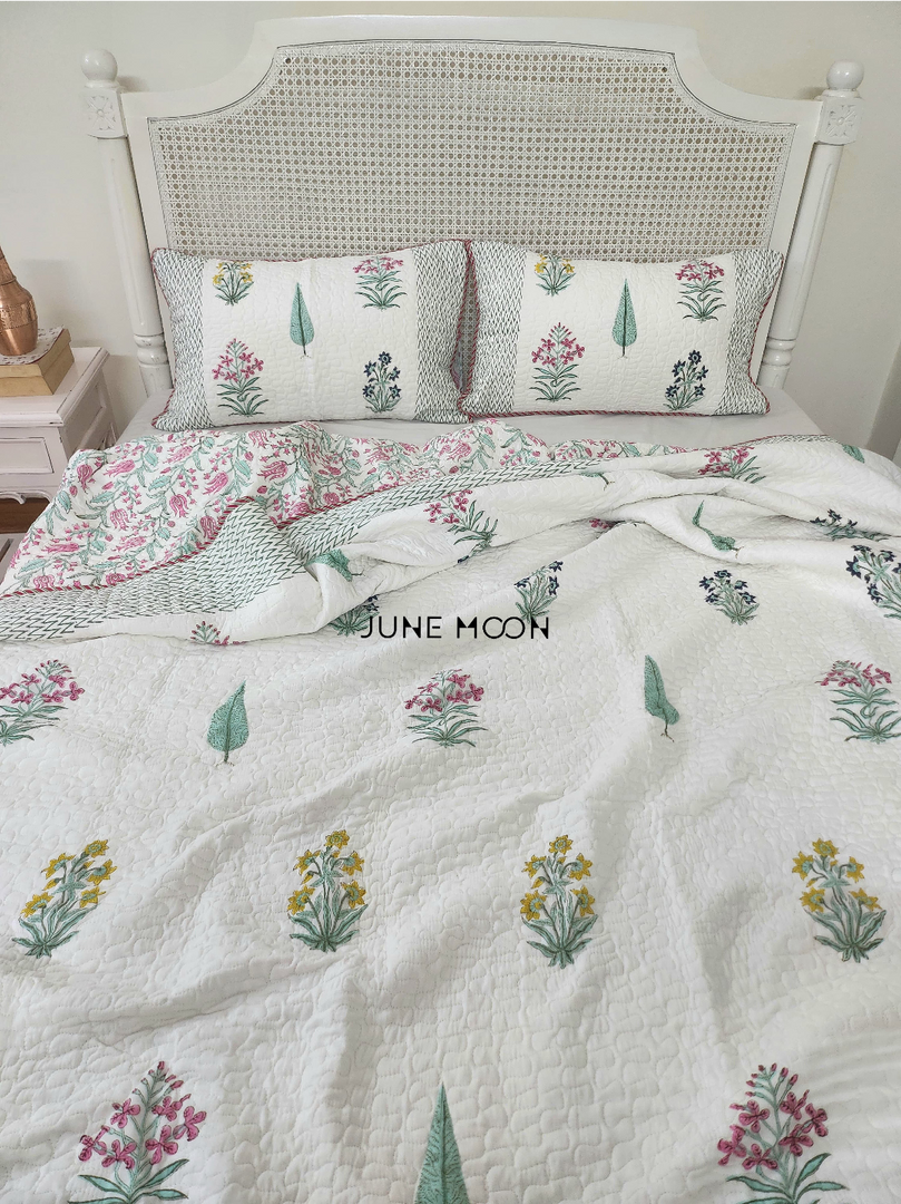 Visions of Eden - Quilted Bedcover Set