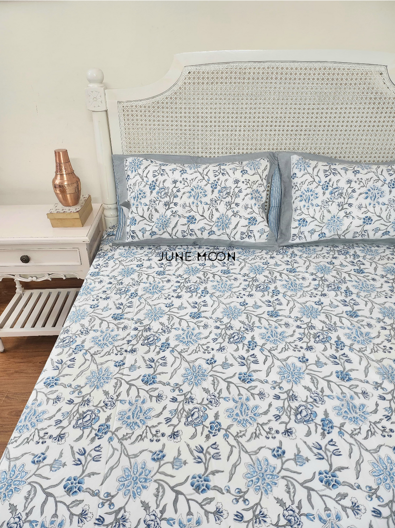Nehar - Block Printed Bedsheet Set