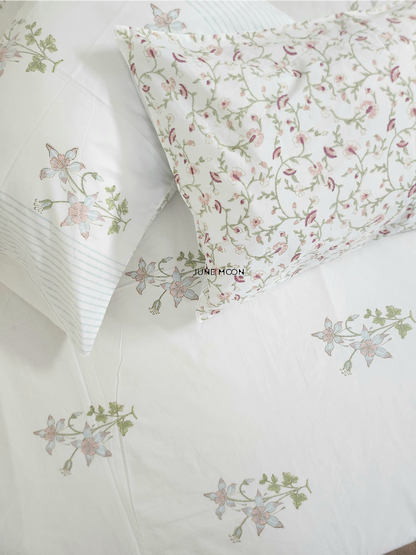 Darling Dainty - Block Printed Bedsheet Set