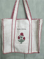 Load image into Gallery viewer, Roza - Block Printed Tote Bag
