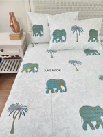 Load image into Gallery viewer, Regal Reign - Block Printed Bedsheet Set