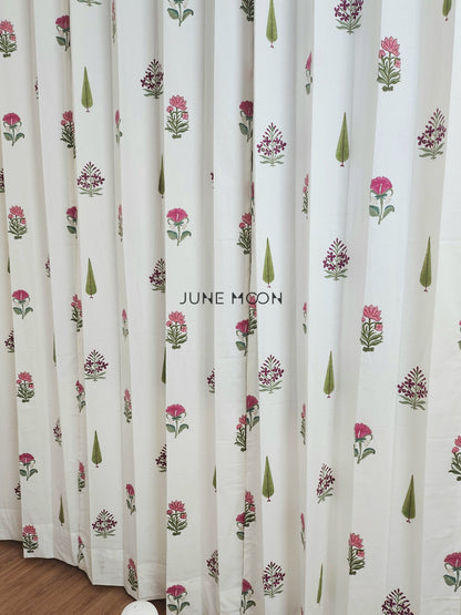 French Garden - Block Printed Curtains
