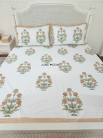 Load image into Gallery viewer, Rhythm of Earth - Block Printed Bedsheet Set
