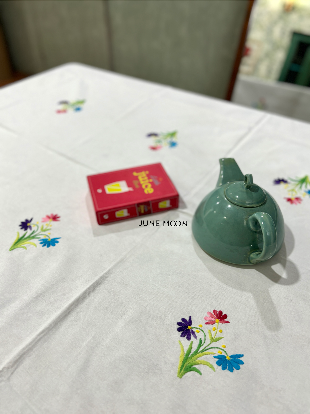 Jashan - Hand Embroidered 6 Seater Table Cover