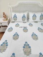Load image into Gallery viewer, Vasundhara - Block Printed Bedsheet Set
