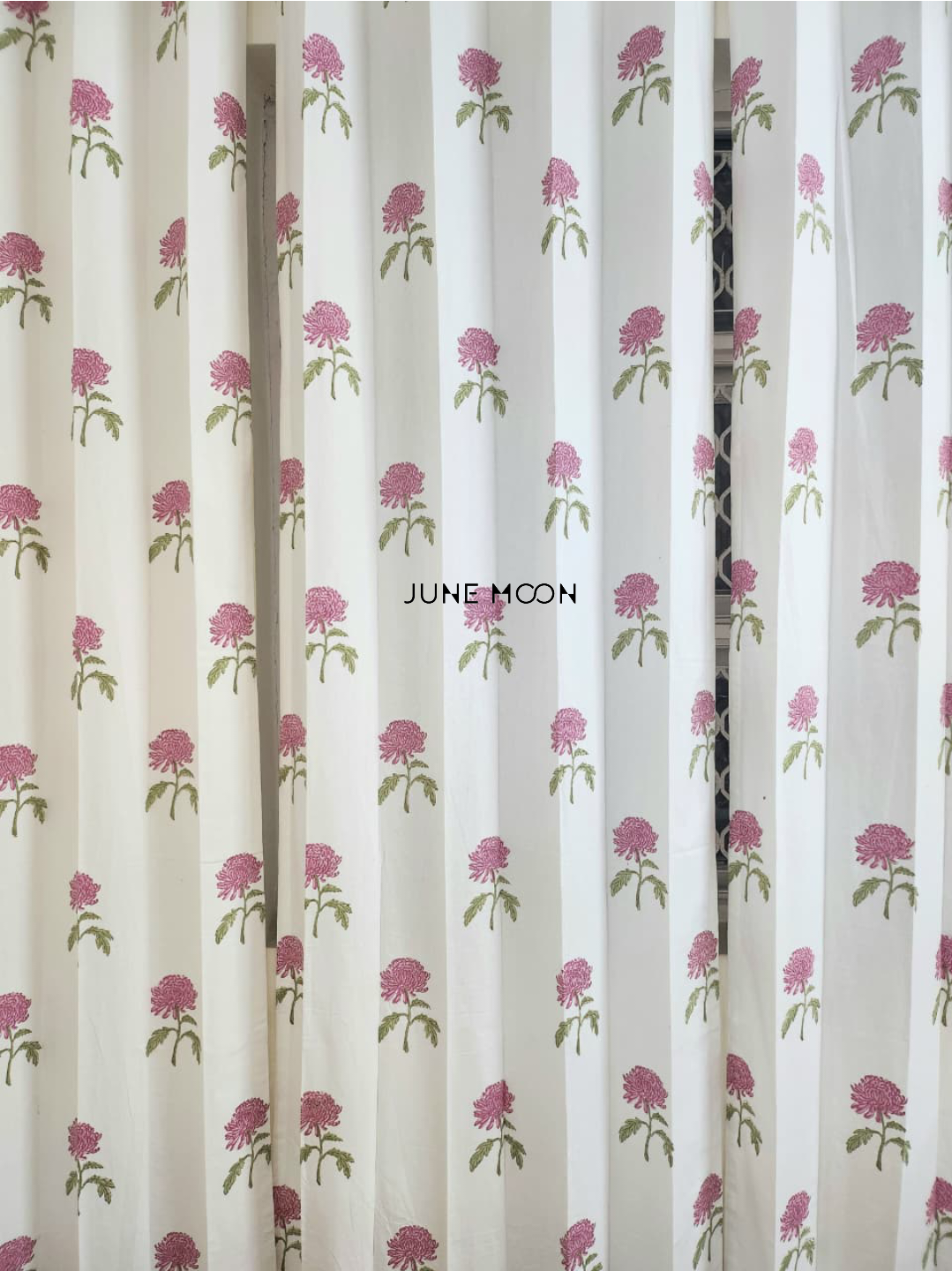 Lady Lilac - Block Printed Curtains