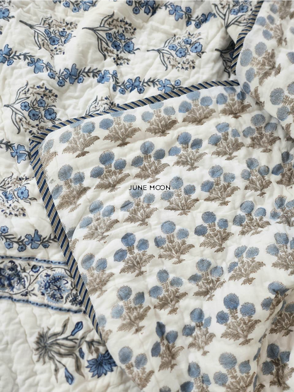 Oh I Sea - Block Printed Muslin Quilt