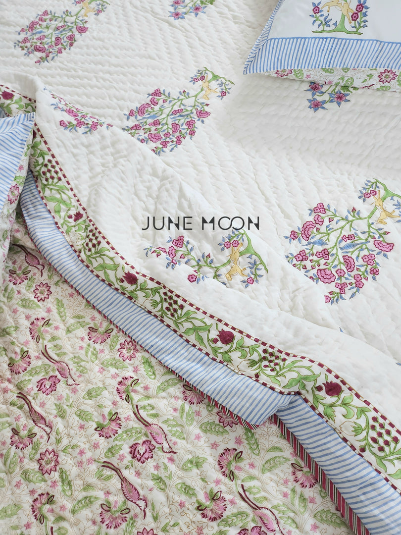 Floresta - Block Printed Muslin Quilt