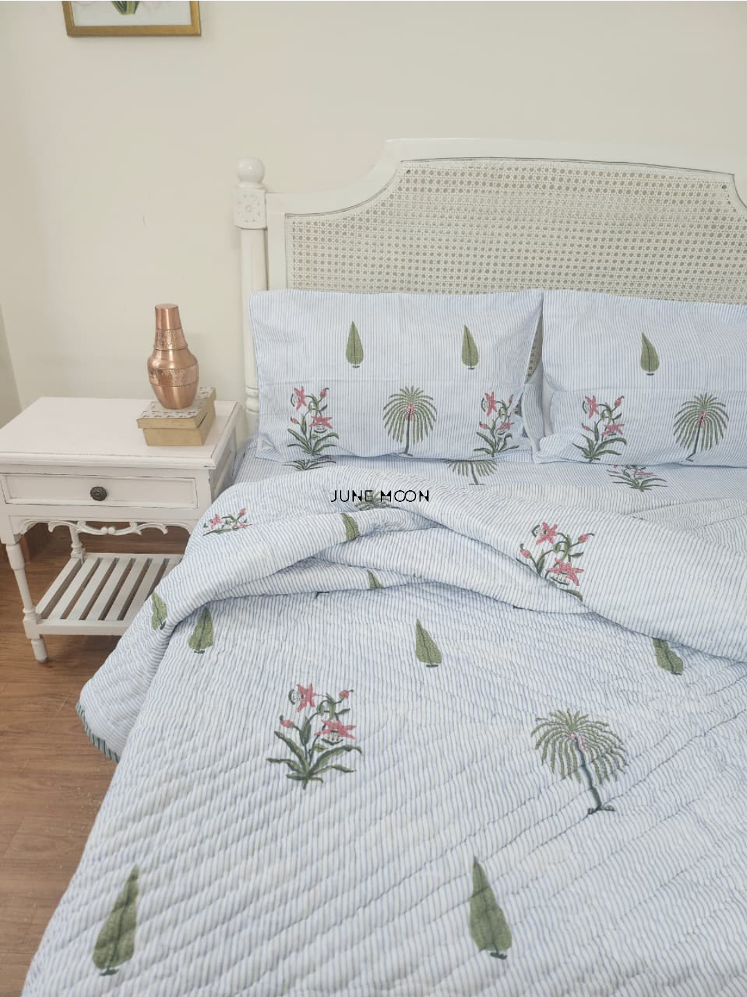 Rimjhim - Block Printed Muslin Quilt