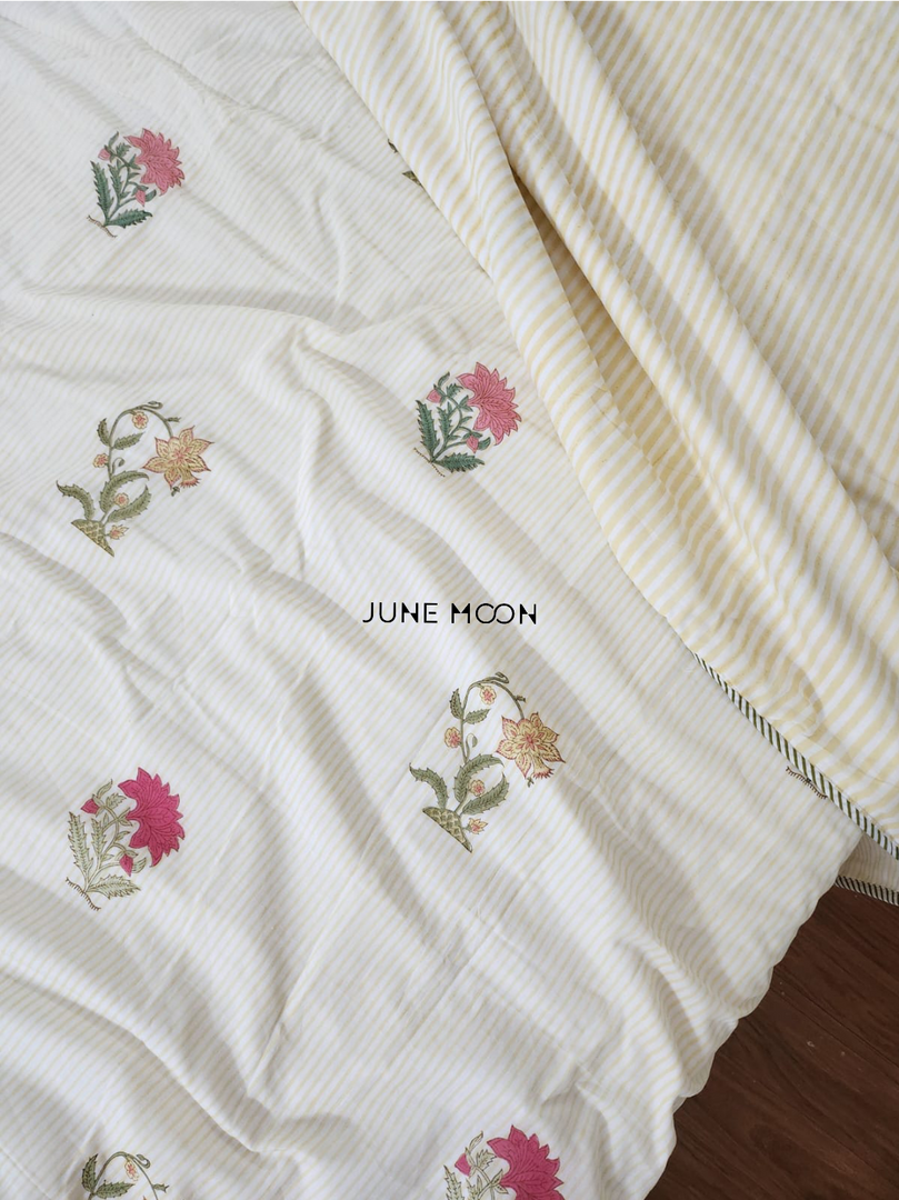 Honey Brook - Block Printed Muslin Dohar