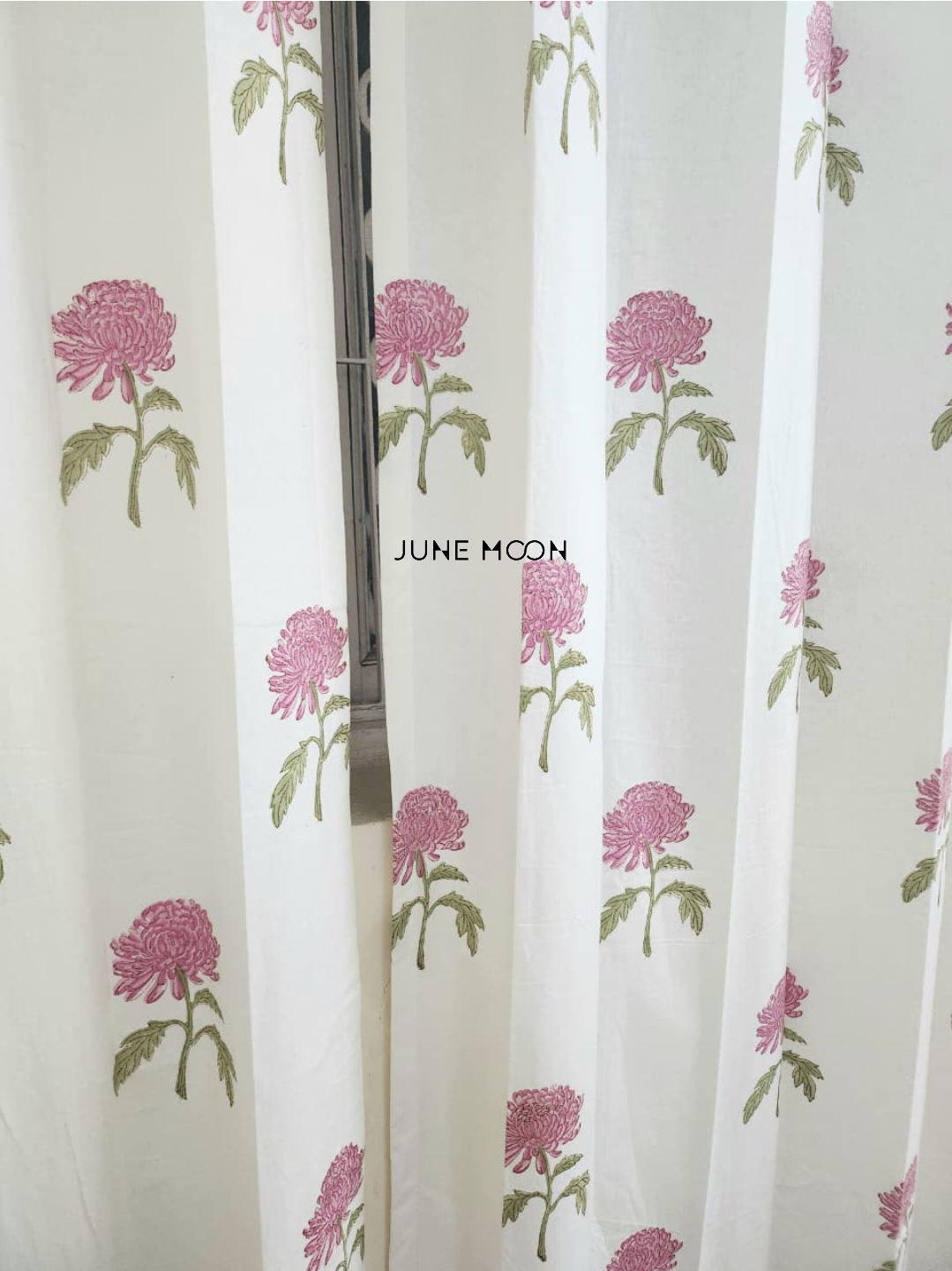 Lady Lilac - Block Printed Curtains
