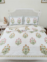 Load image into Gallery viewer, Evening In Rome - Set of Quilt &amp; Bedsheet