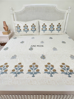 Load image into Gallery viewer, Uphaar - Block Printed Bedsheet Set (Thick Cotton)
