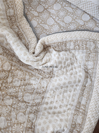 Saundh - Block Printed Muslin Quilt