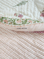 Load image into Gallery viewer, Sweet Escape - Block Printed Muslin Quilt (Off White Base)
