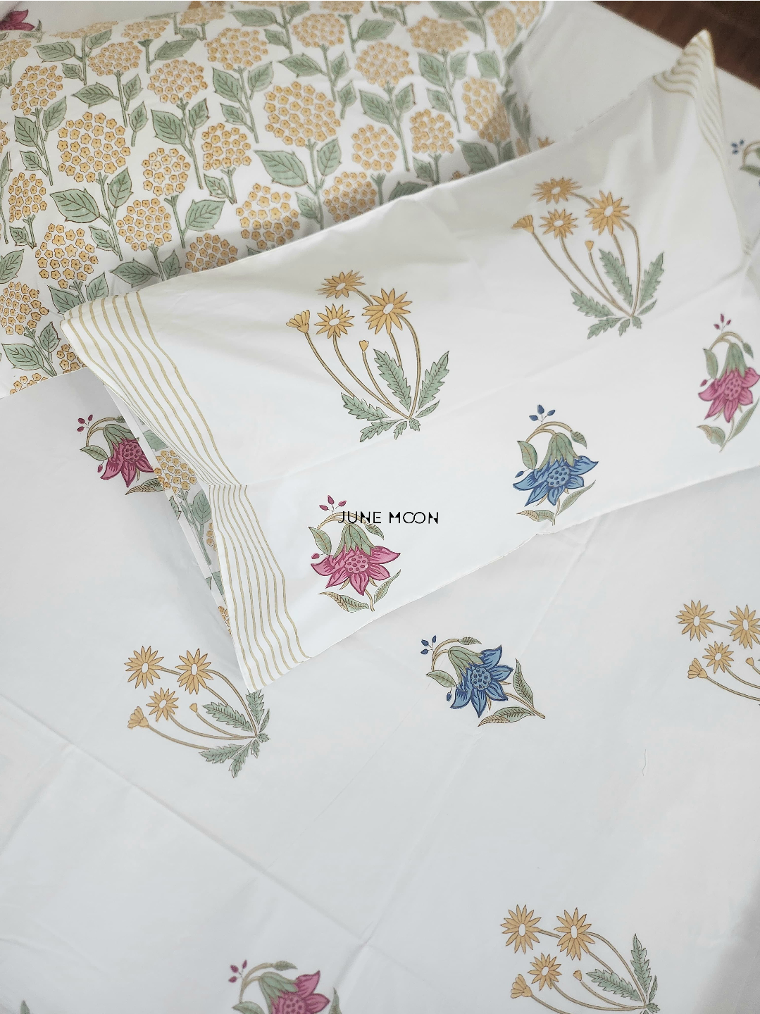 Hues Of India - Block Printed Bedsheet Set