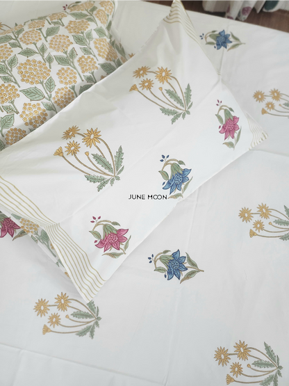 Hues Of India - Block Printed Bedsheet Set