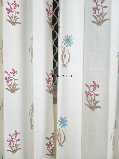 Song of Hope - Block Printed Curtains