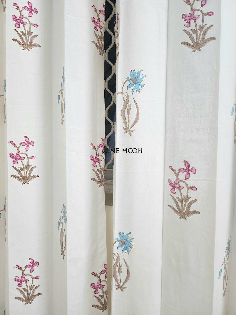 Song of Hope - Block Printed Curtains