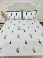 Load image into Gallery viewer, Serene Moments - Block Printed Bedsheet Set
