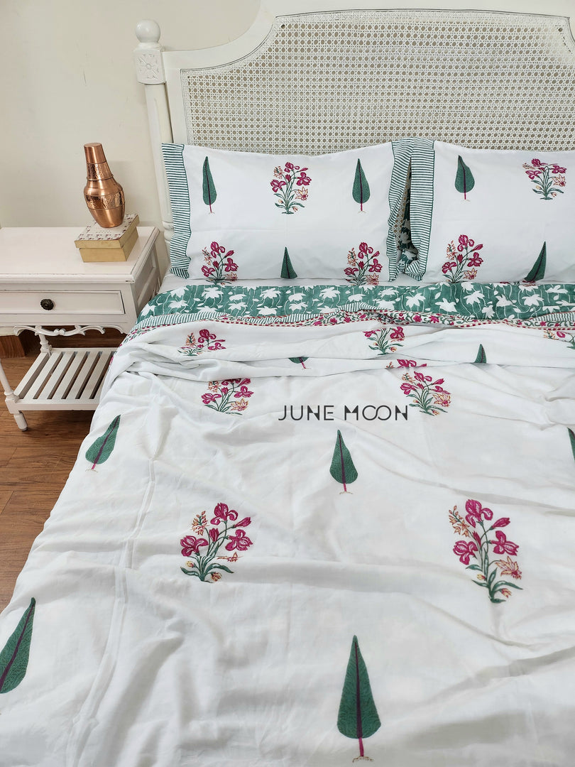 Mehjabeen - Block Printed Muslin Dohar