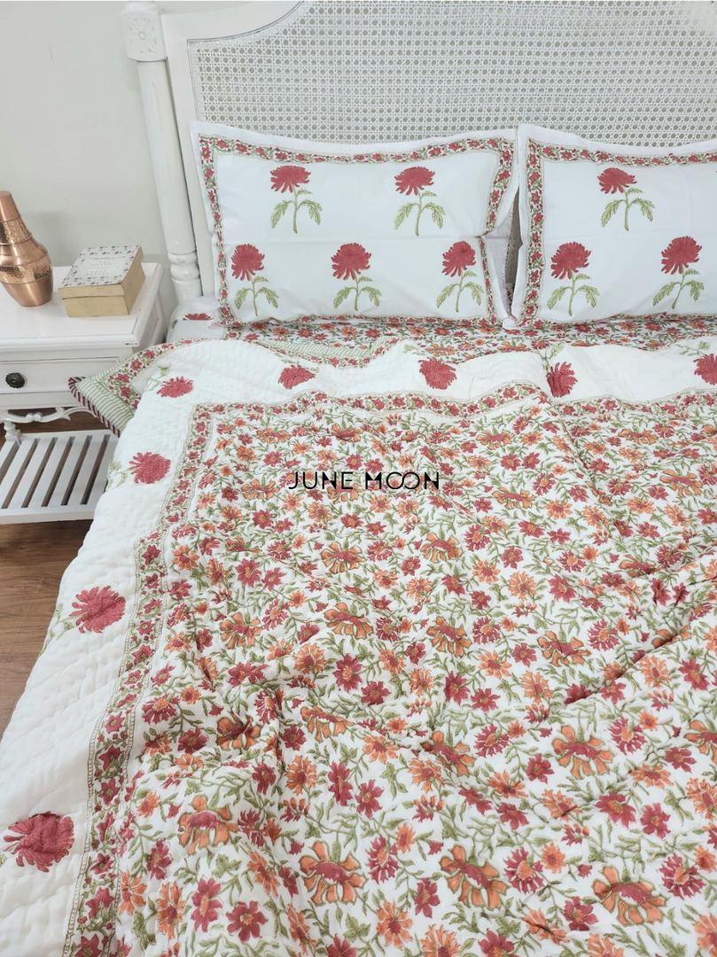Rustic Garden - Set of 2 Single Quilts