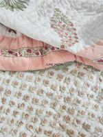 Load image into Gallery viewer, Cosy Coral - Set of Quilt &amp; Bedsheet

