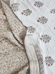 Ghazal - Block Printed Muslin Quilt