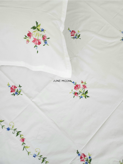 Roseate - Embroidered Bedsheet Set