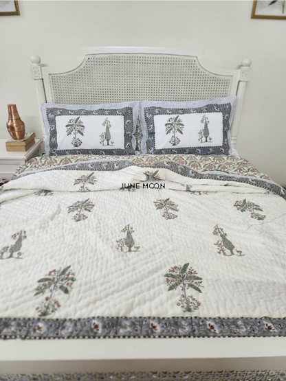 Summer Alley - Set of Quilt &amp; Bedsheet