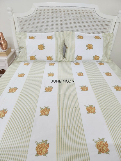 Women of Spring - Block Printed Bedsheet Set