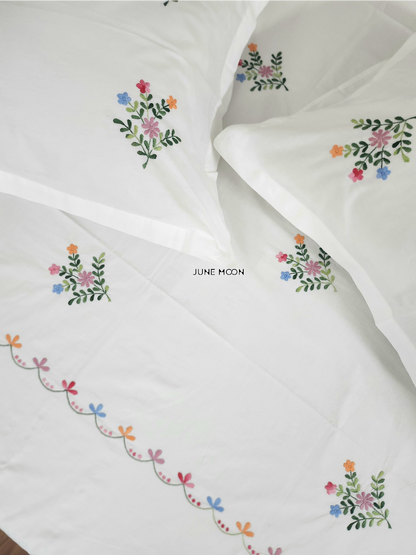 Katherine - Embroidered Bedsheet Set