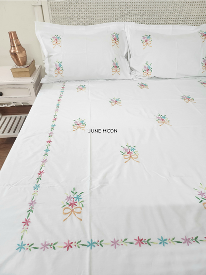 Eliza - Embroidered Bedsheet Set