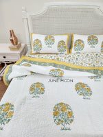 Load image into Gallery viewer, Golden Sand - Quilted Bedcover Set
