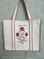 Load image into Gallery viewer, Roza - Block Printed Tote Bag
