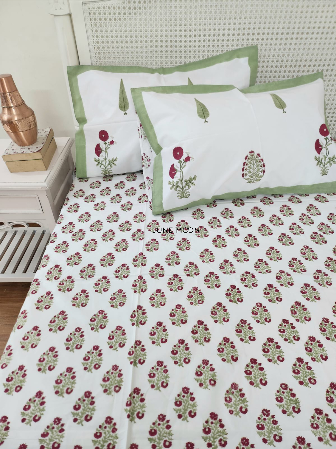 Rare Rubies - Block Printed Bedsheet Set