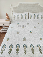 Load image into Gallery viewer, Uphaar - Block Printed Bedsheet Set (Thick Cotton)
