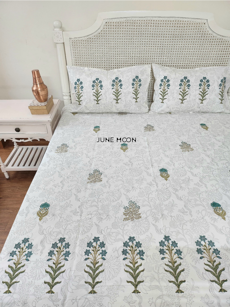 Uphaar - Block Printed Bedsheet Set (Thick Cotton)