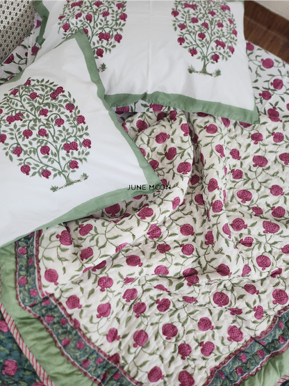 Kudrat - Block Printed Muslin Quilt