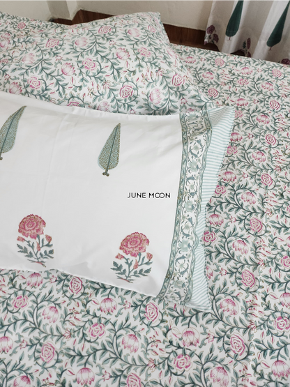Bahaar - Block Printed Bedsheet Set