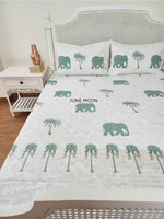 Load image into Gallery viewer, Uphaar - Block Printed Bedsheet Set (Thick Cotton)
