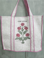 Load image into Gallery viewer, Roza - Block Printed Tote Bag
